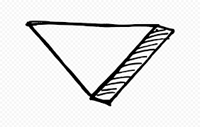 Black Outline Sketch Arrowhead 3d Effect To Down Outline Arrowhead Transparent Background
