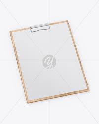 Download Wooden Clipboard W A4 Paper Mockup In Stationery Mockups On Yellow Images Object Mockups PSD Mockup Templates
