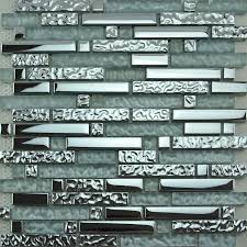 Stain removers stain remover, countertop stain. Glass Mosaic Tile Silver Random Brick Effect