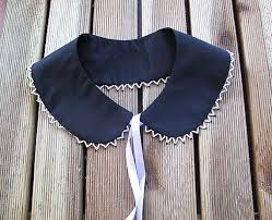 Black Detachable Peter Pan Collar Collar Necklace Black Taffeta Beadwork Women Accessories Christmas Gifts Sewing Collars Peter Pan Collar Women Accessories