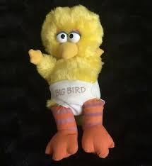 Vintage Applause Baby Big Bird Plush Sesame Street W Diaper 11 1983 Ebay Sesame Street Big Bird Plush