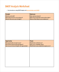 swot chart templates 7 free word pdf format download