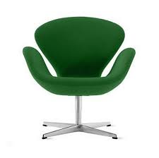Dining chairs inspired from iconic designers. Grass Green Arne Jacobsen Swan Chair From Design Within Reach Swan Chair Leather Sofa Chair Single Sofa Chair
