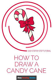 How To Draw A Candy Cane Really Easy Drawing Tutorial Easy Christmas Drawings Drawing Tutorial Easy Easy Drawings