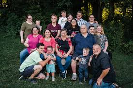 This is my hubsand, my 5 children with spouses and 9 of my grandchildren,  we have a new little guy due December 24, we lost a little granddaughter  will be 14 years