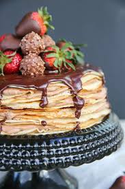 How To Make A Crepe Cake Recipe Chocolate Crepes Cake Recipes Nutella Desserts