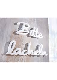 Die Deko Buchstaben Bitte Lacheln Im 2 Tlg Set Sorgen Fur Gute Laune Weiss Deko Holzbuchstaben Buchstaben Holz