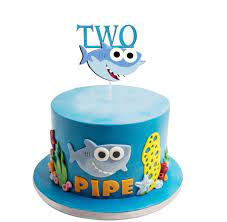 Boys birthday cakes that reflect the joy your boy has brought you is an important part of the birthday celebration. Baby Shark Two Birthday Cake Topper For 2nd First Birthday Party Cake Ornamen Boys Amazon In Grocery Gourmet Foods