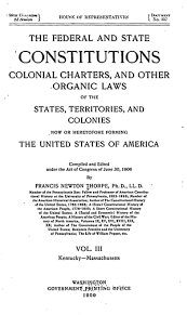 This page contains a free list of massachusetts cities and counties in alphabetical order. The Federal And State Constitutions Vol Iii Kentucky Massachusetts Online Library Of Liberty