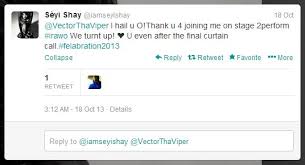 Seyi shay is a drama queen naturally. Video Vector Rapper Kisses Seyi Shay On Stage