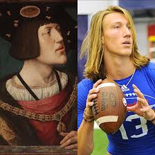 He was 11 when his sister, olivia, was born, and amanda lawrence still recalls the pure joy on trevor's face when he first saw the newborn. Did A Double Take Watching The Championship Yesterday Trevor Lawrence Bears An Uncanny Resemblance O Holy Roman Emperor Charles V Meme Guy