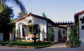 Small spanish style homes with courtyards. Charming Spanish Style Courtyard And Home In Montecito Ca Mediterranean Exterior Santa Barbara By Santa Barbara Home Design Houzz