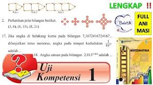 Batang korek api disusun dengan susunan seperti pada gambar berikut. Lengkap Uji Kompetensi 1 Kelas 8 Smp Mts Semester 1 Halaman 34 Pola Barisan Deret Buku Matematika Youtube