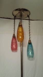 Vintage Mid Century Floor To Ceiling Tension Pole Light Lamp Tear Drop Globes Vintage Floor Lamp Pole Lamps Swag Lamp