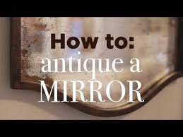 Antique mirror glass tiles have become a highly sought after and one of the most popular layout configurations for feature walls, splashbacks and various cladding projects. How To Antique A Mirror Easy Diy Tutorial Youtube