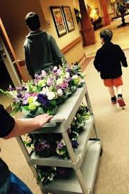 Most People Throw Away Tons Of Flowers After Their Wedding She Puts Them Back To Work Nursing Home Activities Assisted Living Activities Wedding