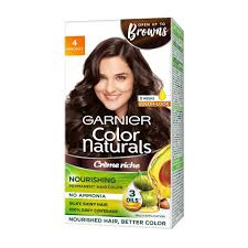 See also pictures and the best auburn brown hair dye brands you can use on your hair. Buy Garnier Color Naturals Creme Hair Color Shade 4 Brown 70ml 60g Online At Low Prices In India Amazon In