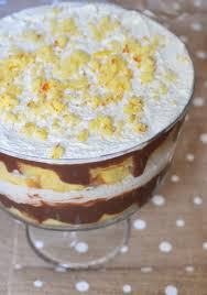Easy Yellow Cake Chocolate Pudding Trifle Recipe Trifle Desserts Healthy Trifle Recipes Yellow Cake