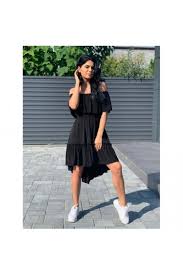 Arges, stefanesti, str aleea linistii, nr.137a. Rochie Scurta De Vara Ramona Badescu Neagra Fashionup