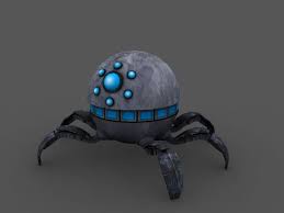 Spider Robot Low Poly Royalty Free 3d Model Preview No 1 Spider Robot Low Poly 3d Models Robot