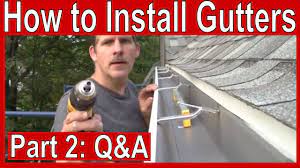 How to install gutters for beginners! How To Install Gutters Youtube