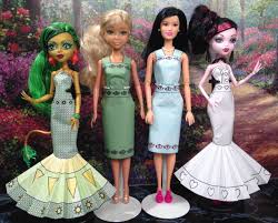 You can sew by hand or by machine! Printable Doll Clothes Print Cut Shape And Tape To Create Fabulous Outfits For A Variety Of Dolls