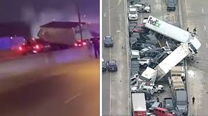 According to the new straits times, it started with an accident between the two vehicles on the expressway. Driver Captures Footage Of Deadly Mass Pile Up On A Texas Highway Bbc News