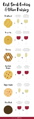 girl scout cookies and wine are a match made in heaven