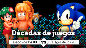 (nota, no son 80 juegos, es el video número 80). Juegos De Los 80 Vs Juegos De Los 90 Cuales Fueron Mejores Youtube