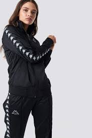 Black And Yellow Kappa Tracksuit Kappa Anniston Track Jacket Black White Kappa Tracksuit Fashion Casual Style Outfits