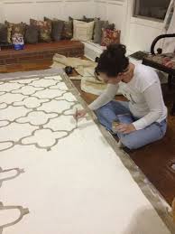 Painters Drop Cloths Create A Simple Summer Floor Cloth Daley Decor With Debbe Daley Painted Floor Cloths Floor Cloth Diy Flooring