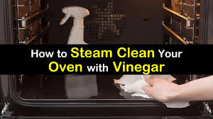 Sprinkle baking soda liberally over the stain. 3 Amazingly Easy Ways To Clean An Oven With Vinegar Steam