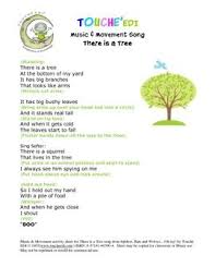 There Is A Tree Music And Movement Activity Sheet Movement Activities Music And Movement Movement Songs