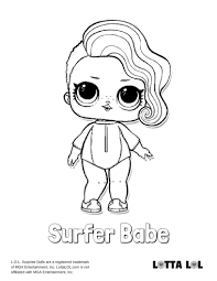 Surfer Babe Coloring Page Lotta Lol Coloring Pages Cartoon Coloring Pages Abstract Coloring Pages