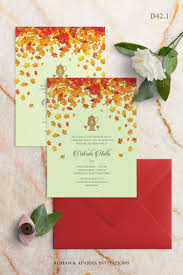 Kashmiri Wedding Invitation Concept With Falling Chinar Leaves For More Design In 2020 Wedding Invitation Cards Wedding Invitation Design Wedding Invitation Companies