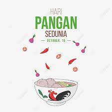  Hari Pangan Sedunia 16 Oktober With Unique Clip Art Of Vegetables And Indonesian Mangkok Bakso World Food Day October 16 Hari Pangan Sedunia Png And Vector W Clip Art Logo Inspiration Lettering