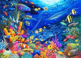 Did you know that you can pair this wall paint with a navy like naval sw 6244? 230 Coral Reef Paintings Ideas In 2021 Coral Reef Underwater Painting Underwater Art
