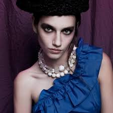 Halster maxi jurk paars katoen bloemen hand borduurwerk Empire taille  Vintage 70s MEDIUM grote M L