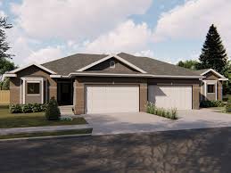 050m 0016 Multi Family House Plan Duplex House Plans Duplex Floor Plans Duplex House