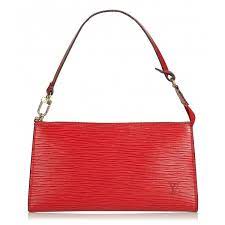 Poshmark makes shopping fun, affordable & easy! Louis Vuitton Vintage Epi Pochette Accessoires Bag Red Leather And Epi Leather Handbag Luxury High Quality Avvenice