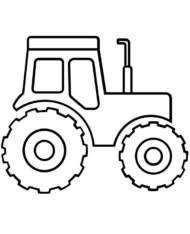 Kolorowanki traktory to malowanki które szczególnie spodobają się chłopcom. Traktor Latwy Kolorowanka Do Wydruku Kolorowanki Do Druku E Kolorowanki