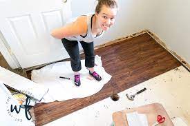 The responsibility for ensuring the safety of any installation rests with. Vinyl Floors In Laundry Room Makeover Day 3 The Weathered Fox