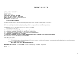 Jocuri de cunoaștere/ jocuri de mișcare pentru clasa pregătitoare · cercul prenumelor: Doc Proiect De LecÅ£ie Lys Duciuc Academia Edu