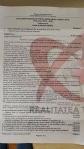 timpul de lucru efectiv este de 2 ore. Subiecte RomanÄƒ Evaluare NaÈ›ionalÄƒ 2019 Ce Subiecte Au Picat Azi RezolvÄƒri Bareme Foto Subiecte