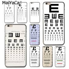 Maiyaca Eye Chart High Quality Multi Colors Luxury Phone Case For Iphone 8 7 6 6s Plus X Xs Xr Xsmax 10 5 5s Se Coque Shell