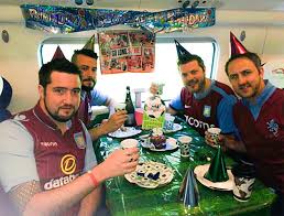 B/R Football on X: "Aston Villa fans throw birthday party for Steven Gerrard  on their way to Wembley #FACupFinal http://t.co/Mv3PpCzluq  http://t.co/T5N7PRevn1" / X