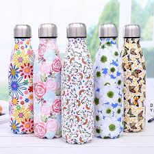 Stainless Steel Thermos Vacuum Flask Bottle 500ml Coffee Milk Cup Love House Insides Flask Bottle Stainless Steel Thermos Thermos Bottle
