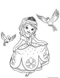 Becoming a princess overnight isn't always easy. Sofia The First Printable Coloring Pages Coloring Home