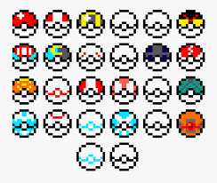 Download 335 pixel circle free vectors. Pokeballs Circle Pixel Art Poke Balls Free Transparent Clipart Clipartkey