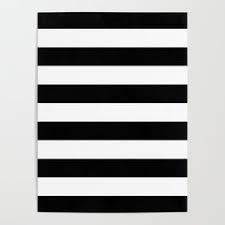 Black And White Flag With Green Stripe Stripe Black White Horizontal Poster Zebra Wall Art Framed Art Prints Illustrations Posters